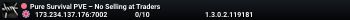 Pure Survival PVE – No Selling at Traders