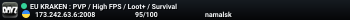 EU KRAKEN : PVP / High FPS / Loot+ / Survival