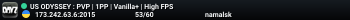 US ODYSSEY : PVP | 1PP | Vanilla+ | High FPS