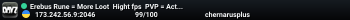 Erebus Rune = More Loot  Hight fps  PVP = Active Admins