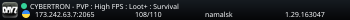 CYBERTRON - PVP : High FPS : Loot+ : Survival