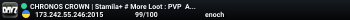 CHRONOS CROWN | Stamila+ # More Loot : PVP  Active Admins