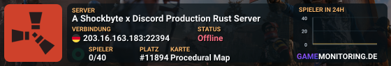 A Shockbyte x Discord Production Rust Server