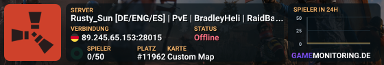Rusty_Sun [DE/ENG/ES] | PvE | BradleyHeli | RaidBases & Events