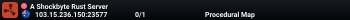 A Shockbyte Rust Server