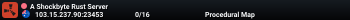A Shockbyte Rust Server