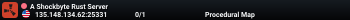 A Shockbyte Rust Server