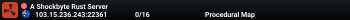 A Shockbyte Rust Server