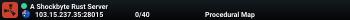 A Shockbyte Rust Server