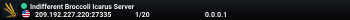 Indifferent Broccoli Icarus Server