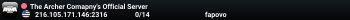 The Archer Comapny's Official Server