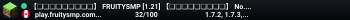 【❏❏❏❏❏❏❏❏❏】 FRUITYSMP [1.21] 【❏❏❏❏❏❏❏❏❏】 No. 1 LGBTQ+ SERVER