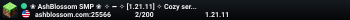 ❀ AshBlossom SMP ❀ ✧ ━ ✧ [1.21.11] ✧ Cozy server. Deep lore. Genuine community. ✧
