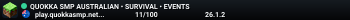 QUOKKA SMP AUSTRALIAN • SURVIVAL • EVENTS