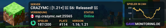 CRAZYMC | [1.21+] 🧨 S6: Released! 🧨