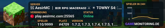 🏹 AesirMC ❘ ʙɪʀ ʀᴘɢ ᴍᴀᴄᴇʀᴀsɪ ⚔ ☀ MMO FACTİON YENI SEZON! [Java+Bedrock] ☀