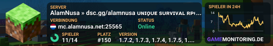 AlamNusa » dsc.gg/alamnusa ᴜɴɪǫᴜᴇ sᴜʀᴠɪᴠᴀʟ ʀᴘɢ • ᴍᴀssɪᴠᴇ ᴜᴘᴅᴀᴛᴇ!