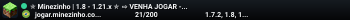 ✯ Minezinho | 1.8 - 1.21.x ✯ ⇨ VENHA JOGAR - MINEZINHO.COM ⇦ Hover: