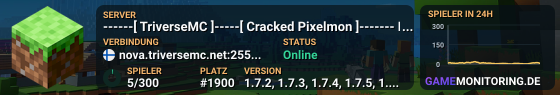 ------[ TriverseMC ]-----[ Cracked Pixelmon ]------- BattleTower - Warzone - Raid Bosses -