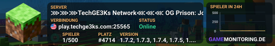 ⋙⋙⋙TechGE3Ks Network⋘⋘⋘ OG Prison: Join Now!