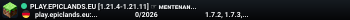 PLAY.EPICLANDS.EU [1.21.4-1.21.11] ☞ Fresh Wipe BOXPVP since 1 May!