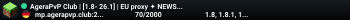 AgeraPvP Club | [1.8- 26.1] | EU proxy ✦ NEWS | UPDATE vk.ru/agerapvp