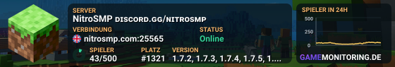 NitroSMP ᴅɪꜱᴄᴏʀᴅ.ɢɢ/ɴɪᴛʀᴏꜱᴍᴘ