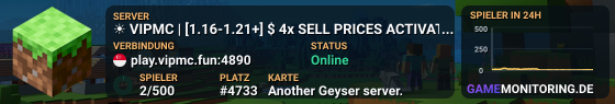☀ VIPMC | [1.16-1.21+]                              $ 4x SELL PRICES ACTIVATED! $       ᴀѕ