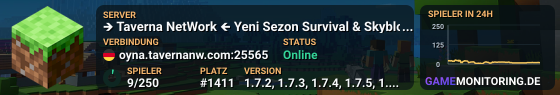 🡺 Taverna NetWork 🡸 Yeni Sezon Survival & Skyblock 14 MART -
