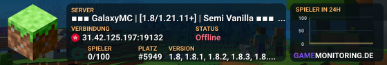 ▪▪▪ GalaxyMC | [1.8/1.21.11+] | Semi Vanilla ▪▪▪
