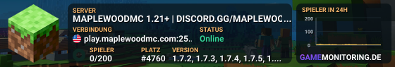 MAPLEWOODMC 1.21+ | DISCORD.GG/MAPLEWOODMC COZY SURVIVAL • NO RESETS • JOIN NOW🍁
