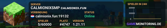 CALMIONIXSMP ᴄᴀʟᴍɪᴏɴɪx.ғᴜɴ
