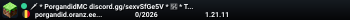 🗡 * PorgandidMC discord.gg/sexvSfGe5V * 🏹 * Tere tulemast mängima uut PorgandidMC 2.0 *