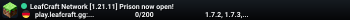 LeafCraft Network [1.21.11] Prison now open!