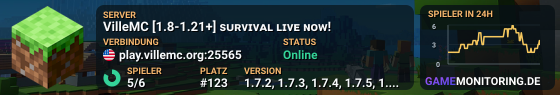 VilleMC [1.8-1.21+] ѕᴜʀᴠɪᴠᴀʟ ʟɪᴠᴇ ɴᴏᴡ!