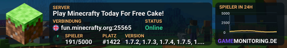 Play Minecrafty Today For Free Cake!