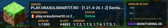 PLAY.ORASULSMARTIT.RO - [1.21.4-26.1.2] Sectiunea SURVIVAL EARTH a primit wipe!