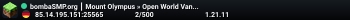 bombaSMP.org ┃ Mount Olympus » Open World Vanilla » Enter the Forge of the Gods