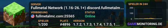 Fullmetal Network (1.16-26.1+) discord.fullmetalmc.com 》¡Actualizaciones y soporte!