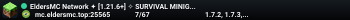 EldersMC Network ✦ [1.21.6+] ✧ SURVIVAL MINIGAMES MODS ✧