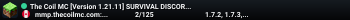 The Coil MC [Version 1.21.11] SURVIVAL DISCORD -------------------------- EVENTS SKILLS