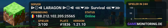 ᐅ۞ᐊ LARAGON ᐅ۞ᐊ ⋘❤⋙ Survival ⋘❤⋙