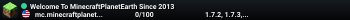 Welcome To MinecraftPlanetEarth Since 2013