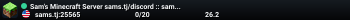 Sam's Minecraft Server sams.tj/discord :: sams.tj/map