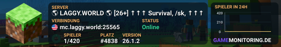 ──── LAGGYWORLD x Survival ──── › Update 26+ | Discord: /discord