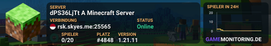 dPS36LjTt A Minecraft Server