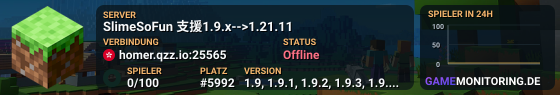 SlimeSoFun 支援1.9.x-->1.21.11