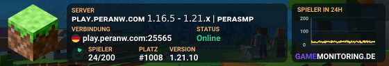 ⚡ ᴘᴇʀᴀ ɴᴇᴛᴡᴏʀᴋ ⚡ 1.16.5 - 1.21.x 🎉 discord.gg/pera peranw.com
