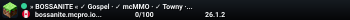 » BOSSANITE « ✓ Gospel · ✓ mcMMO · ✓ Towny · ✓ Essentials