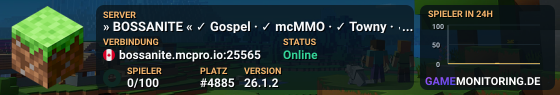 » BOSSANITE « ✓ Gospel · ✓ mcMMO · ✓ Towny · ✓ Essentials